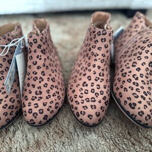 Leopard Print Ankle Boots